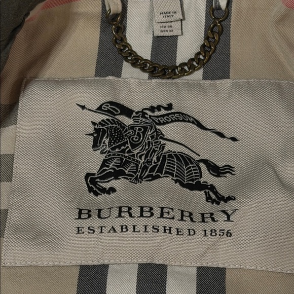 Burberry Established 1856 Khaki Double Breasted Trench Jacket 🧥 - Picture 4 of 16